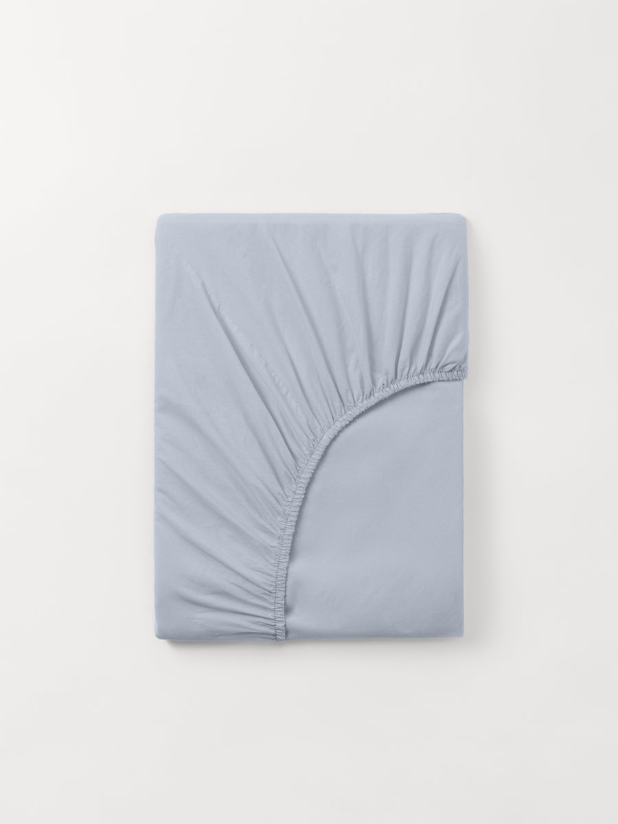 DAWN Percale Faconlagen (90x200x35) Bed Sheets Arctic Blue