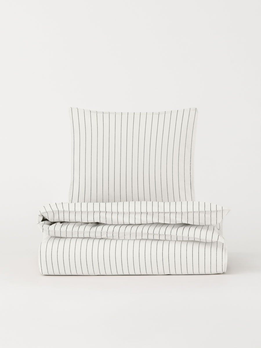 Percale Dynebetræk - Pinstripe Pure