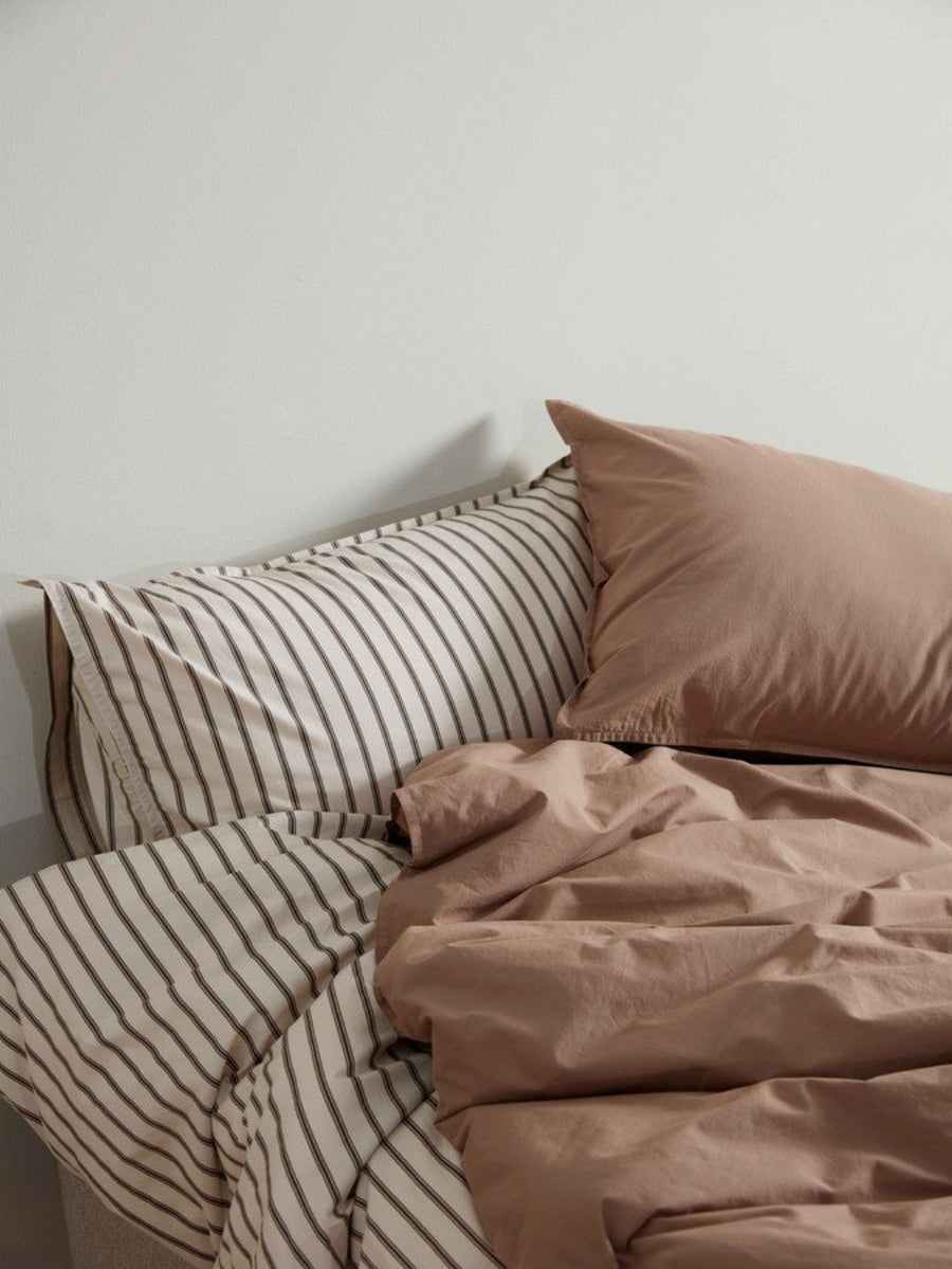 DAWN Percale Dynebetræk Duvet Cover Mocha Brown