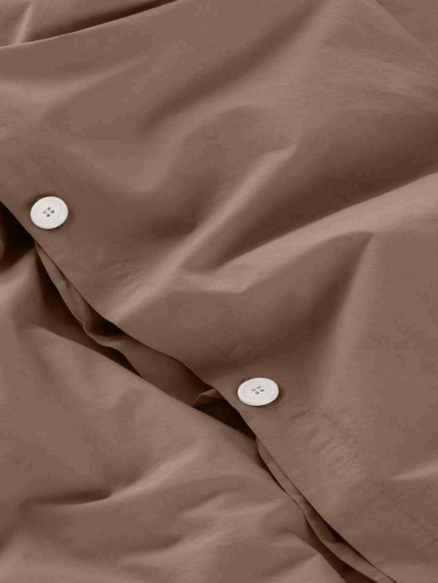 DAWN Percale Dynebetræk Duvet Cover Mocha Brown