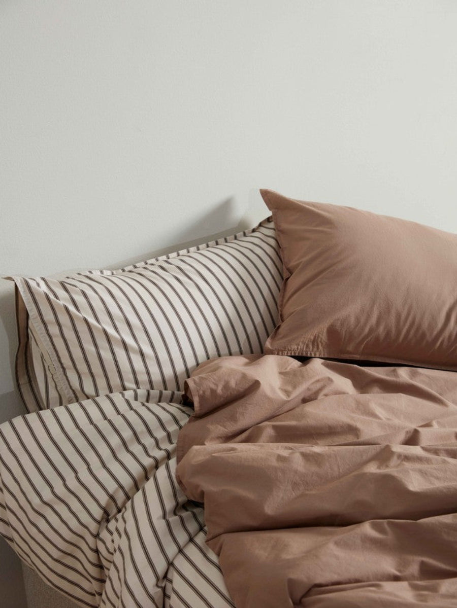 DAWN Percale Dynebetræk Duvet Cover Mocha Brown