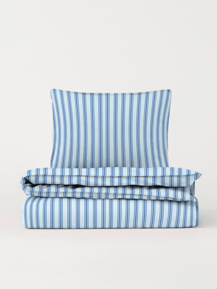 DAWN Percale Dynebetræk Duvet Cover Arctic Blue / Midnight Blue