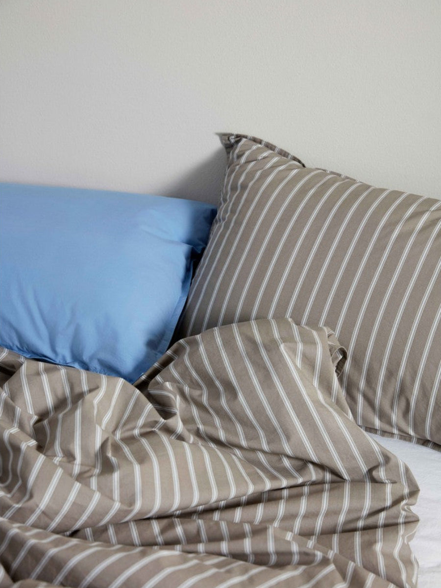 DAWN Percale Dynebetræk Duvet Cover Stone / Pearl Grey