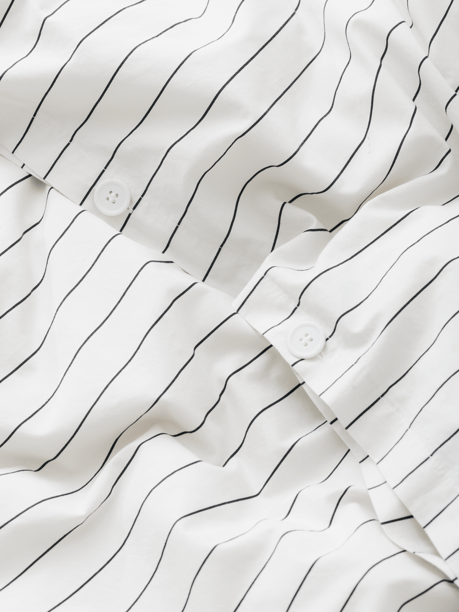 DAWN Percale Dynebetræk Duvet Cover Pinstripe Pure