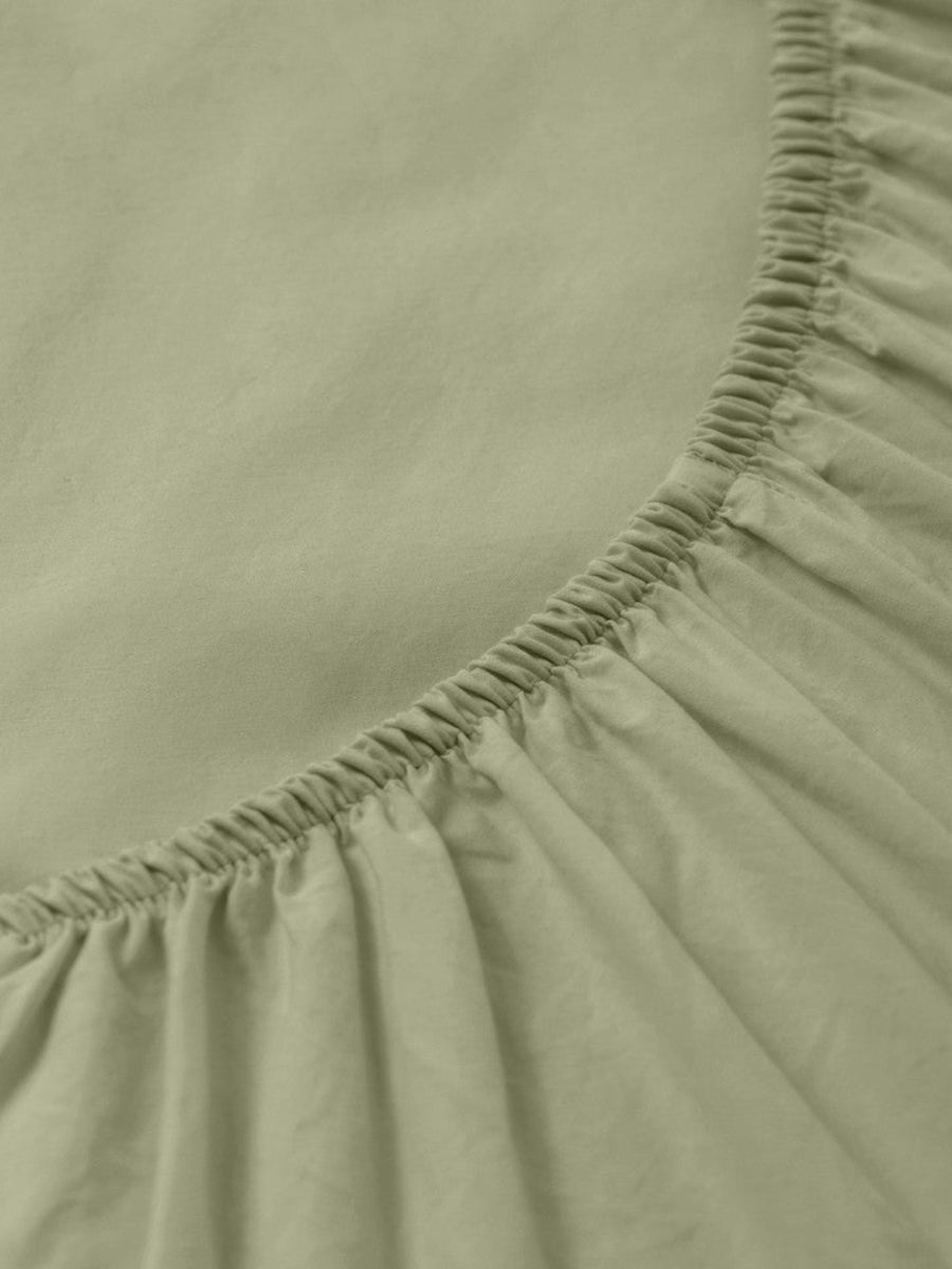 DAWN Percale Faconlagen (140x200x35) Bed Sheets Nordic Green