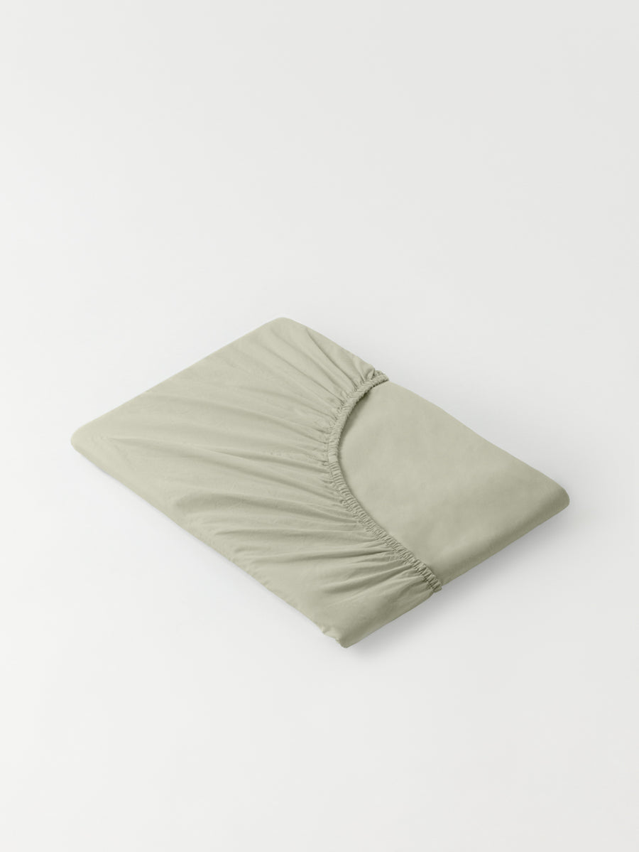 DAWN Percale Faconlagen (180x200x35) Bed Sheets Overcast