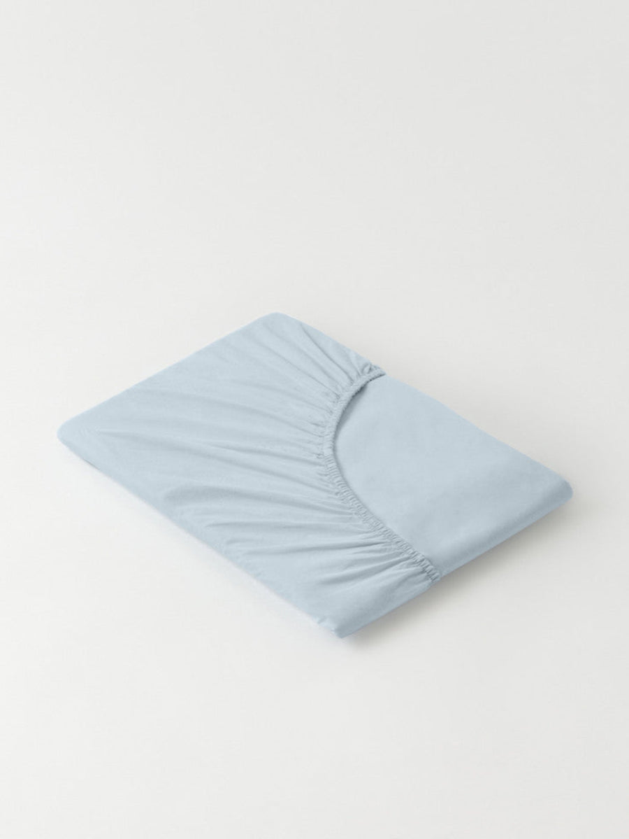 DAWN Percale Faconlagen (90x200x35) Bed Sheets Arctic Blue