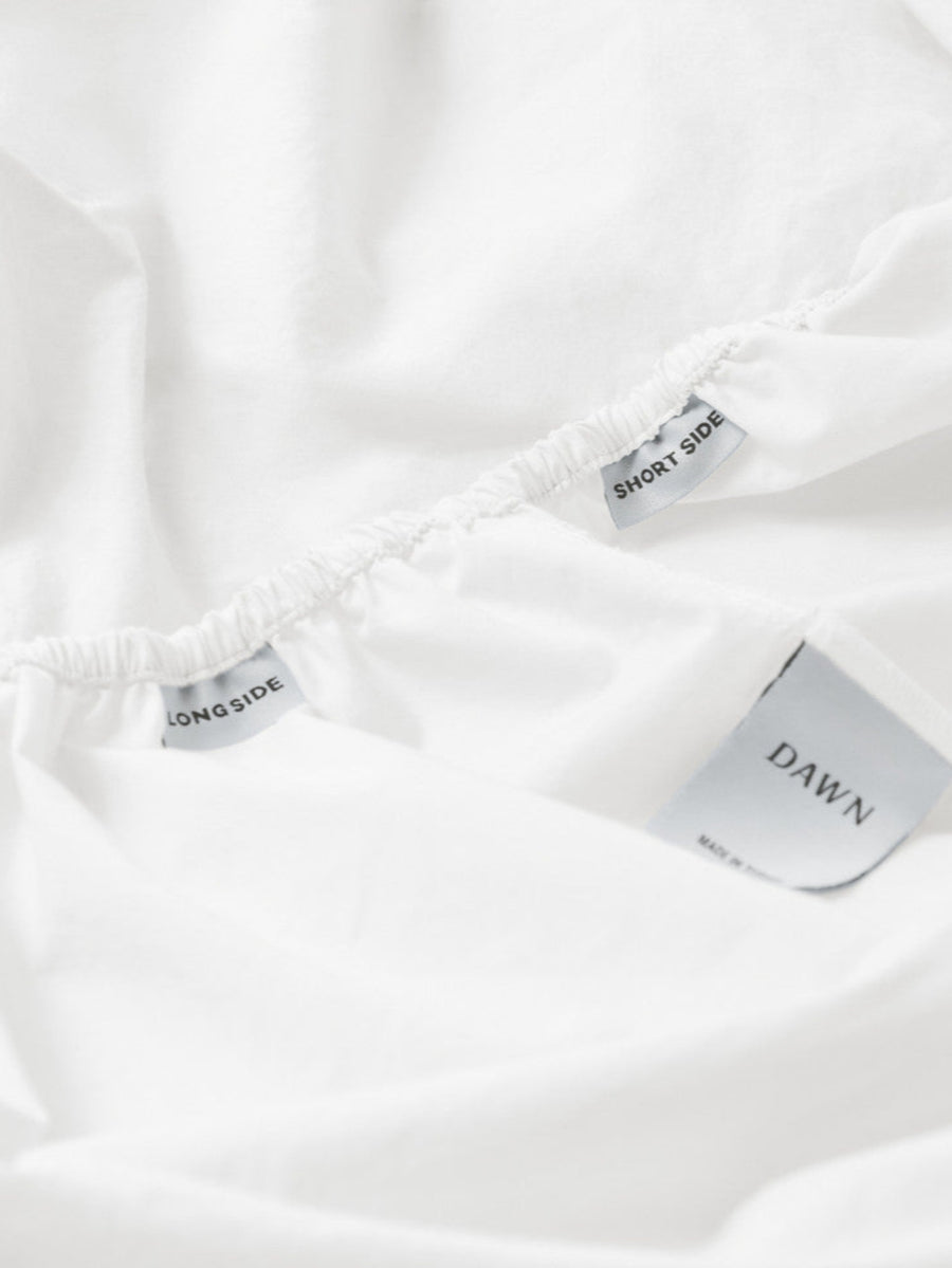 DAWN Percale Faconlagen (90x200x35) Bed Sheets Bright White