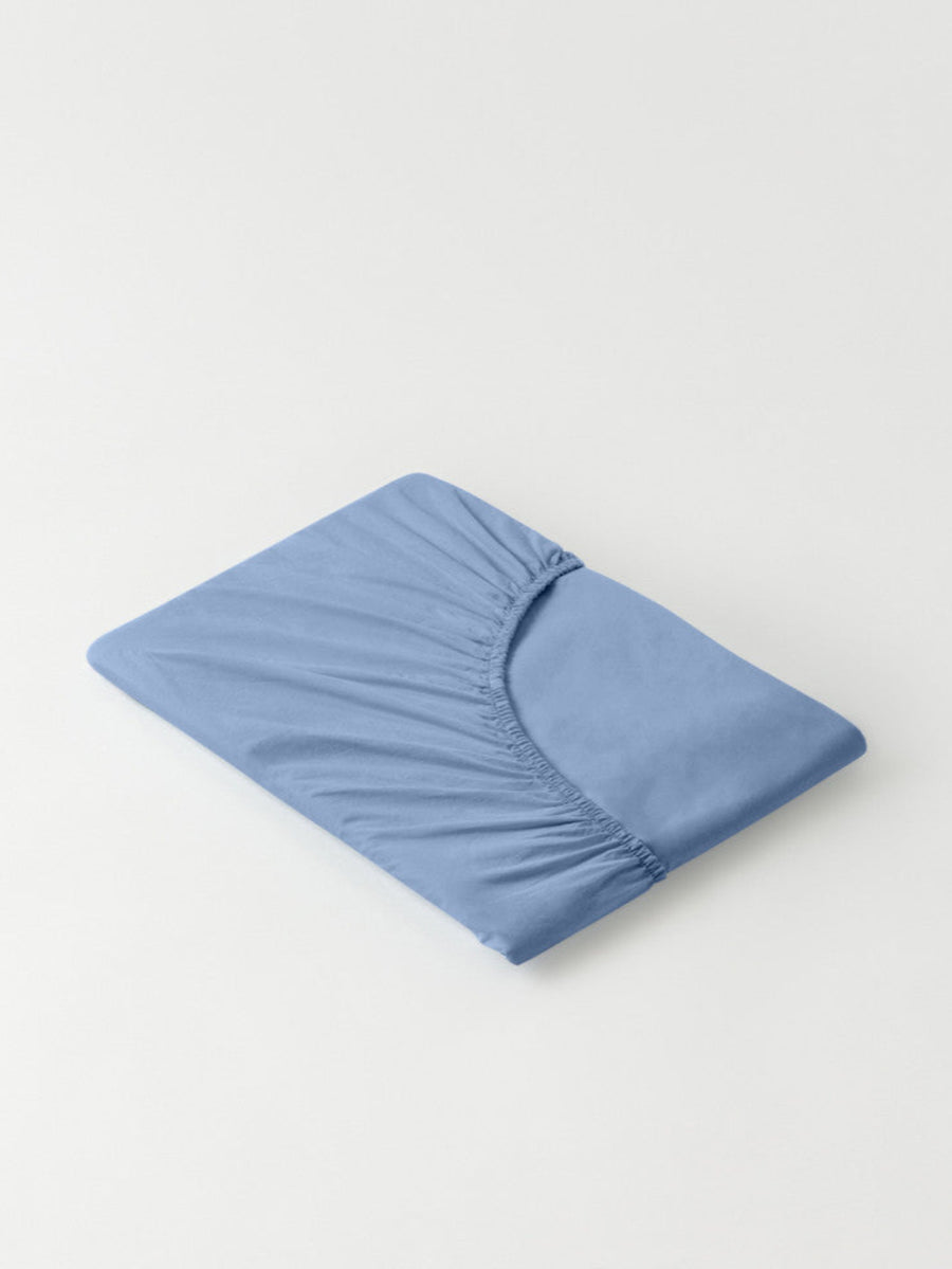DAWN Percale Faconlagen (90x200x35) Bed Sheets Midnight Blue