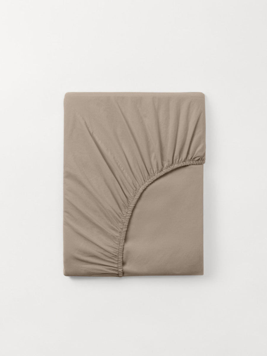 DAWN Percale Faconlagen (90x200x35) Bed Sheets Stone