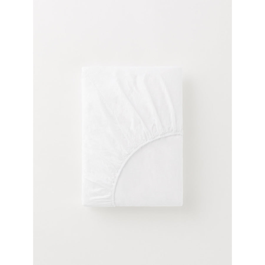 DAWN Percale Fitted Sheet (180x200x35) Bed Sheets Bright White
