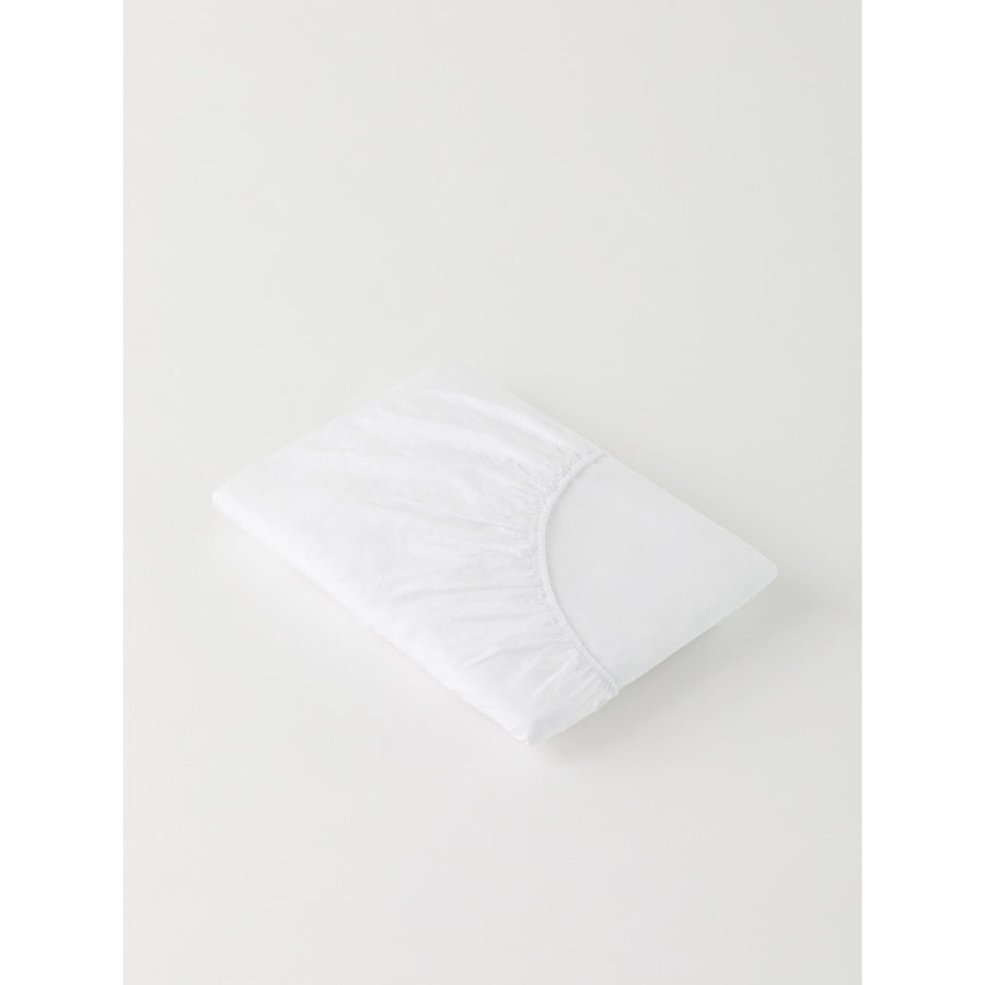 DAWN Percale Fitted Sheet (180x200x35) Bed Sheets Bright White