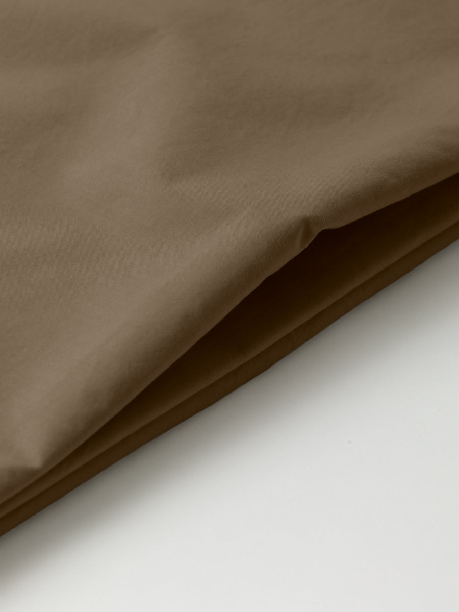 DAWN Percale Fladt Lagen (260x260) Bed Sheets Mocha Brown