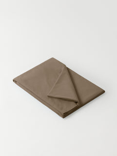 DAWN Percale Fladt Lagen (260x260) Bed Sheets Mocha Brown