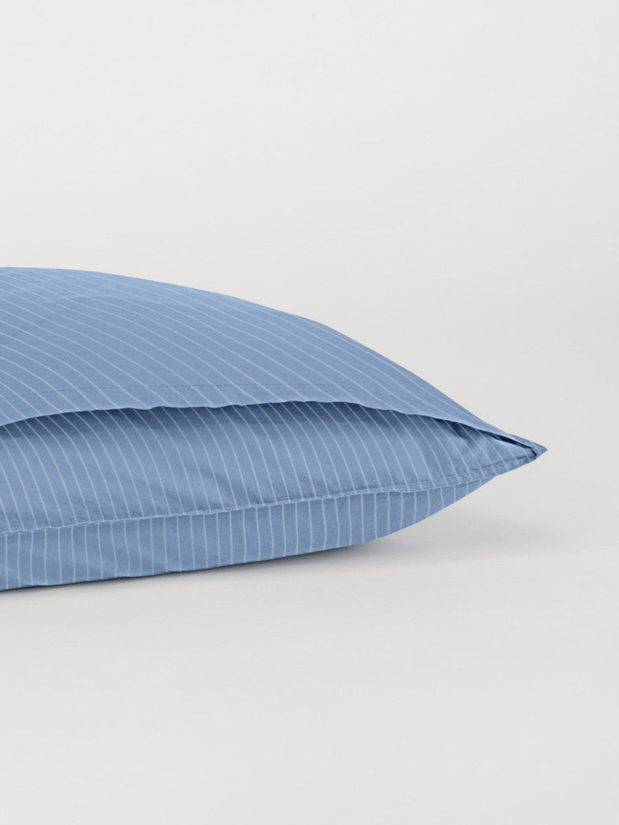 DAWN Percale Pillow Case (60x63) Pillowcase Midnight Blue / Arctic Blue