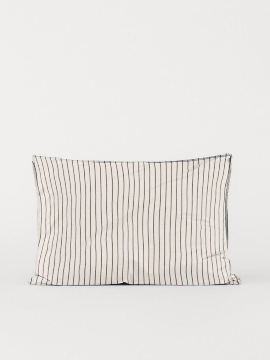 DAWN Percale Pillow Case (60x63) Pillowcase Off White / Chocolate