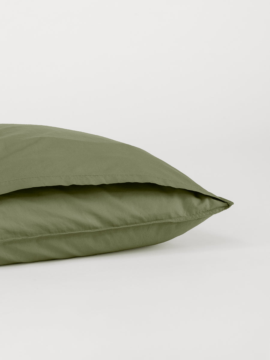 DAWN Percale Pudebetræk (50x70) Pillowcase Olive