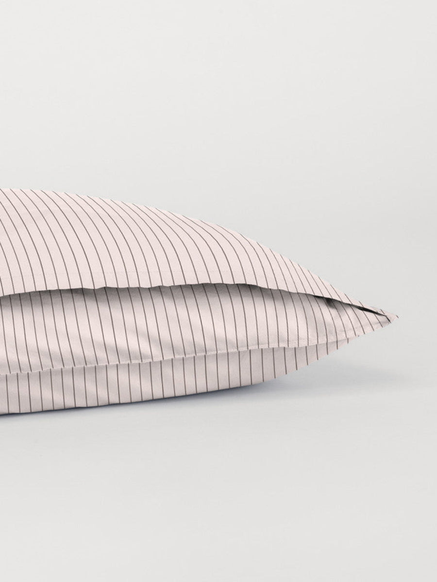 DAWN Percale Pudebetræk (50x70) Pillowcase Soft Rose / Chocolate