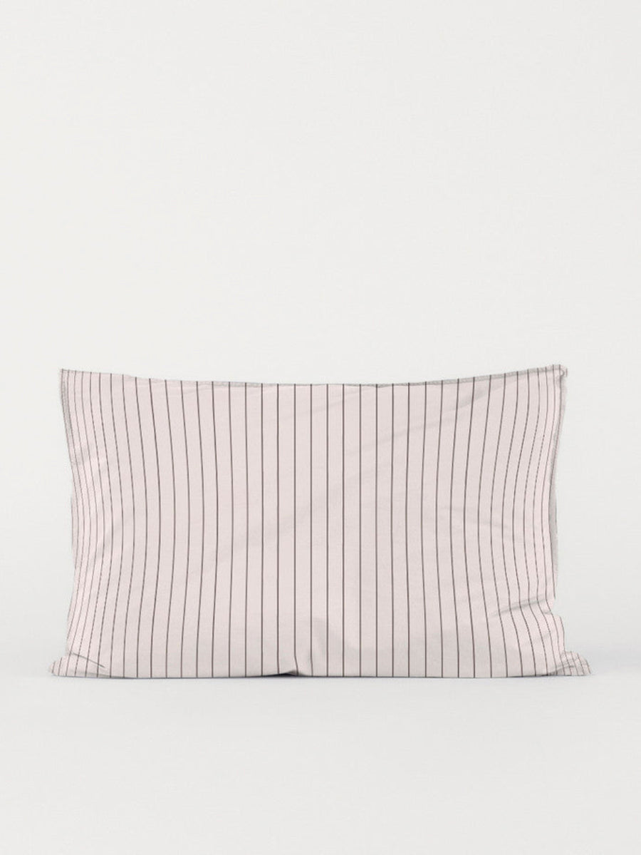 DAWN Percale Pudebetræk (50x70) Pillowcase Soft Rose / Chocolate