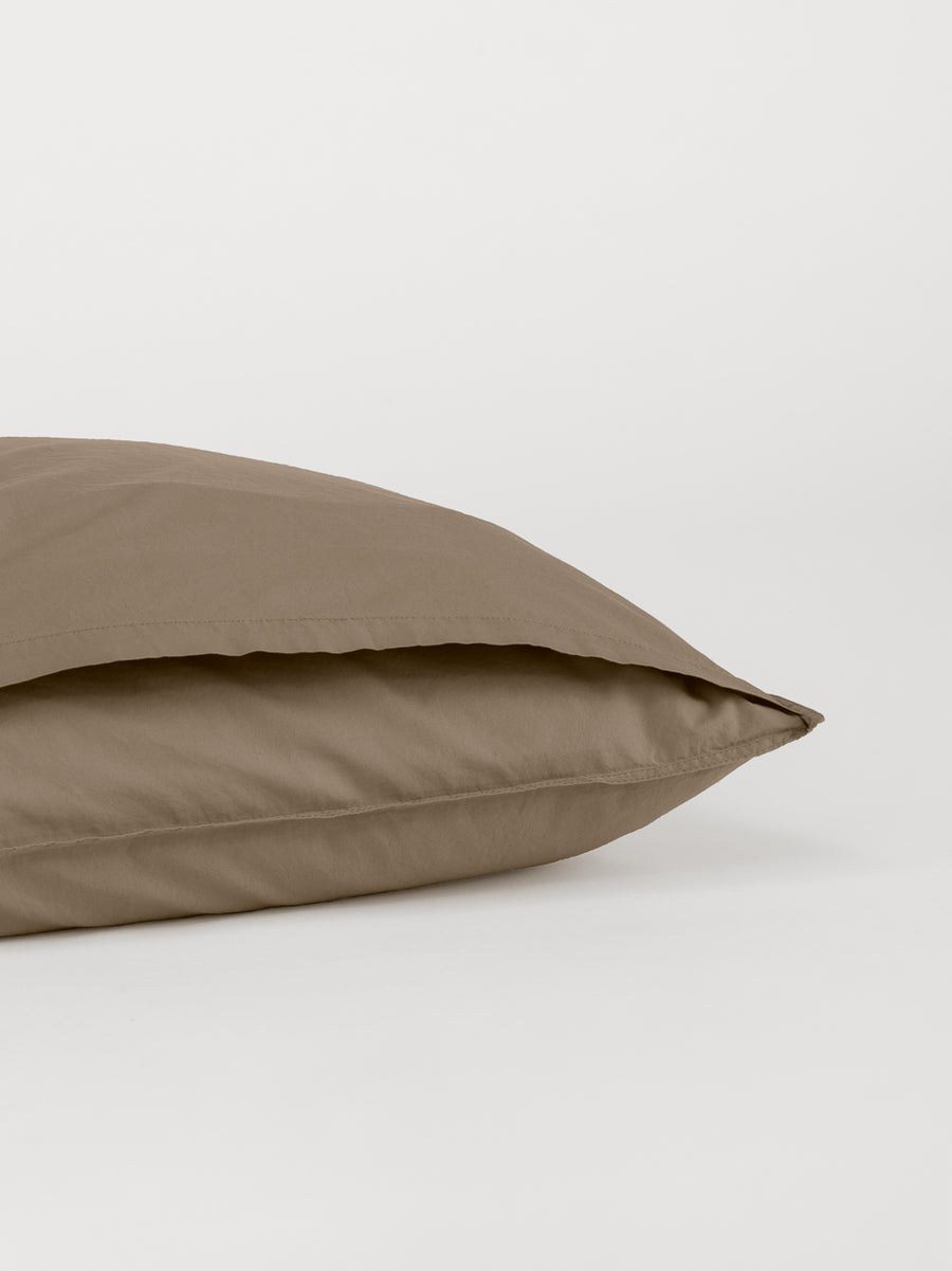 DAWN Percale Pudebetræk (60x63) Pillowcase Mocha Brown