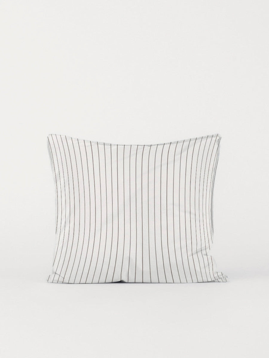 DAWN Percale Pudebetræk (60x63) Pillowcase Off White / Chocolate