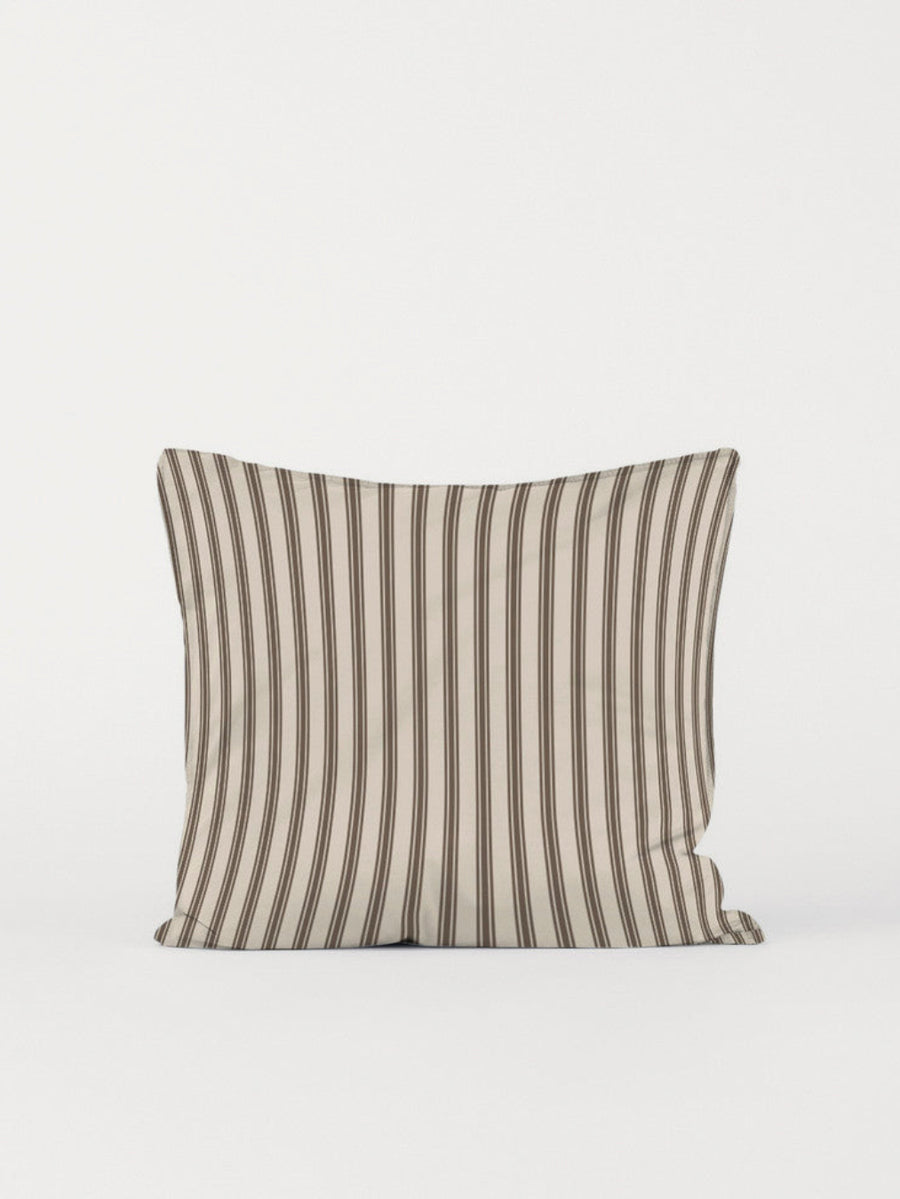 DAWN Percale Pudebetræk (60x63) Pillowcase Ivory / Chocolate